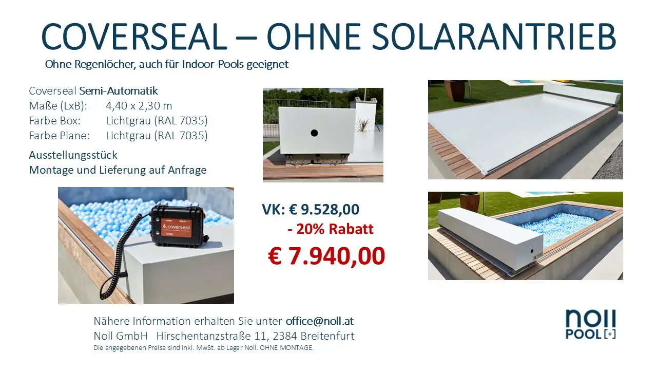Coverseal ohne Solarbetrieb - Indoor pools - semi automatik
