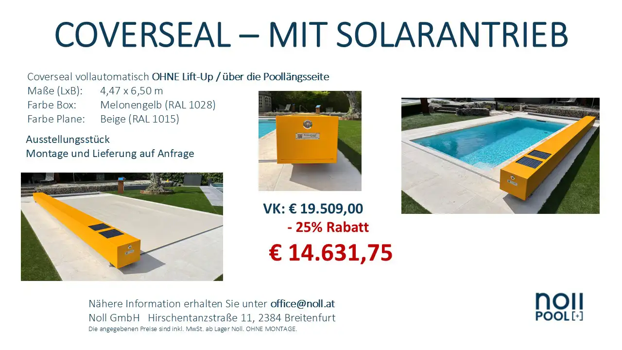 Coverseal mit Solarbetrieb Ohne Lift up